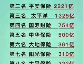 【车险保险公司排名,4大车险保险公司排名】
