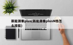 新能源秦plus(新能源秦plusN档怎么挂能)