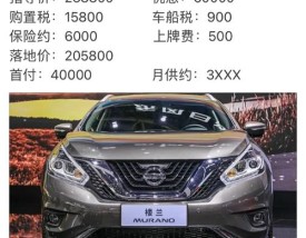 日产楼兰2022新款落地价／日产楼兰2021款车主真实价格