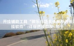 开挂辅助工具“微乐斗地主小程序透视挂软件”(详细透视教程)-知乎