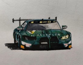 跑车宝马／跑车宝马M4简笔画