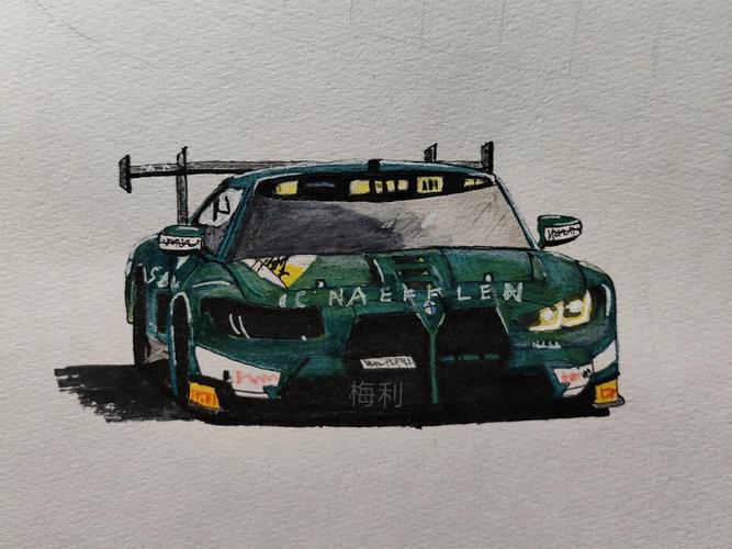 跑车宝马/跑车宝马M4简笔画